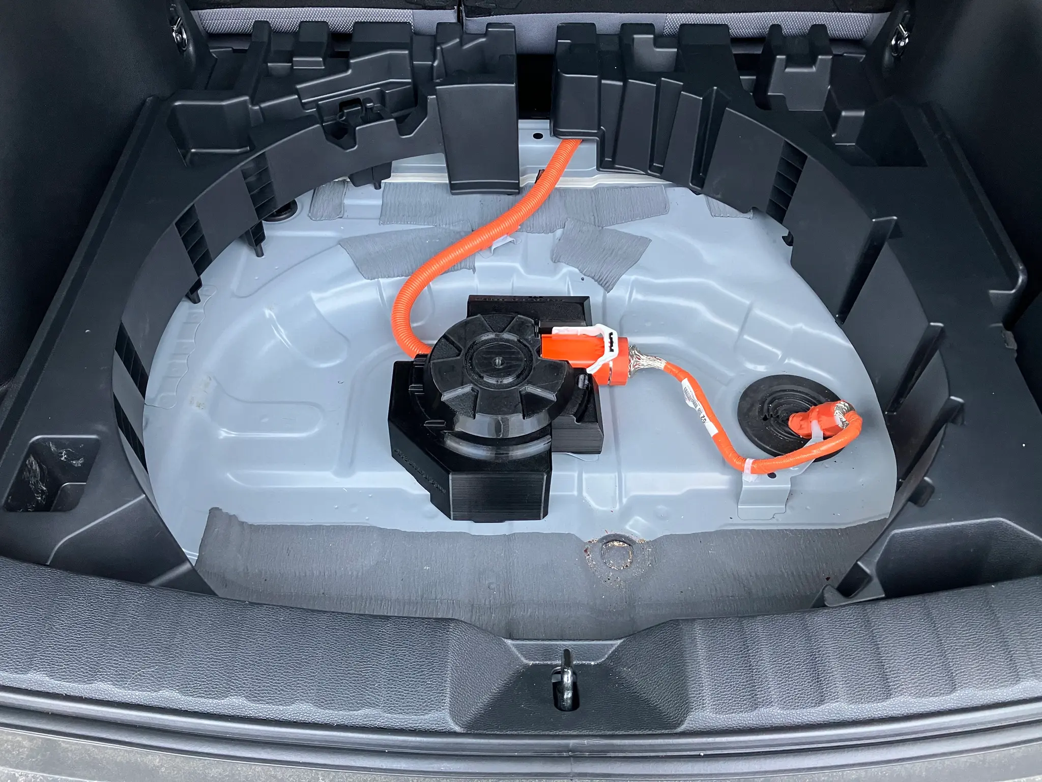 Spare tire holder angle 1